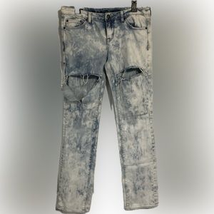 👖 Women’s Buffalo David Bitton Gitane Straight Stretch Light Wash Jeans Size 31